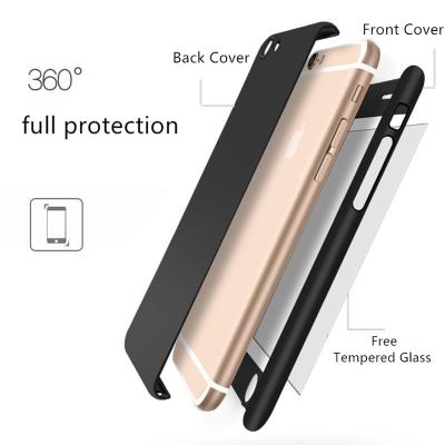 China For Apple IPhone 8 360 degree full cover Cell Phone Case with screen protector for sale