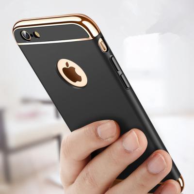 China 2018 Newest 3 in 1 Removable Plating Cell Phone Case for iPhone 8 Mobile Cell Phone Cases for iPhone x Shockproof Mobile Cover for sale