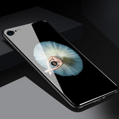 China Tempered Glass Hard Back Phone Case for iPhone 7 8 X Lite Full Shockproof Cover for iPhone 6 TPU Soft Edge Cases Shell for sale