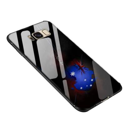 China Full Cover Tempered Glass Phone Case for Samsung Galaxy S9 Plus Hard Glass Case for Samsung S9 Shockproof Protective Cover for sale