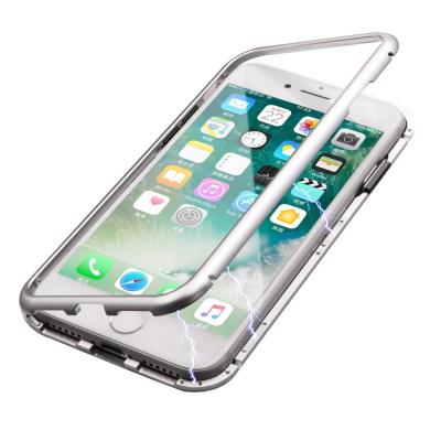 China 2018 Newest Mobile Phone Case For IPhone x Case Magnetic Transparent Glass Cover For IPhone 8 For Samsung S9 S9+ Cases for sale