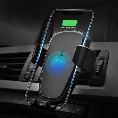 China 2019 Air Vent Mount for Mobile Phone Car Wireless Charger Holder for iPhone Xr/Xs/Xs Max for sale