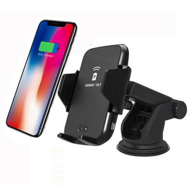 China High quality 2A Fast Charging Wireless Car Holder Infrared Sensing Wireless Charging Phone Holder for sale