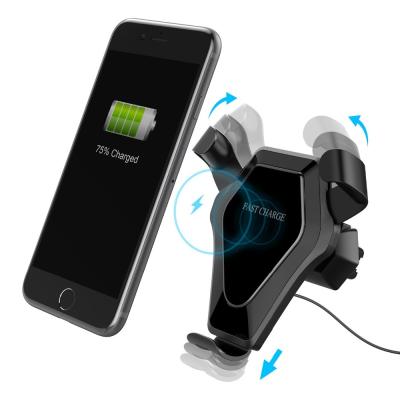 China Factory wholesale wireless charger car mount fast charger ,Qi wireless charger car holders for sale