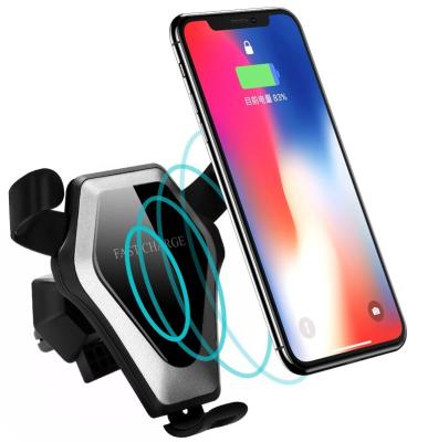 China Mobile phone charging stand car holder, hot selling wireless quick charging stand, 2018 new quick charge wireless phone holders for sale