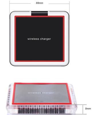 China Wholesale universal cell phone fast charging square qi stand wireless charger for iphone 7 8 plus X for samsung galaxy s7 s8 s9 for sale