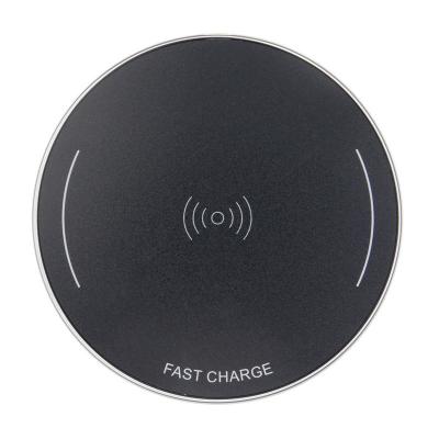 China New trending product aluminum alloy shell inductive charging pad, portable wireless phone charger for android for sale