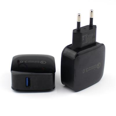 China Factory Wholesale Mobile Accessories Phone Home QC3.0 quick charge Micro Mini Dual Usb Wall Charger for sale