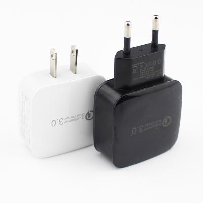 Chine Pour le chargeur de mur d'usb de chargeur d'iphone, station de charge universelle, chargeur de mur de voyage de maison de prise du QC 3,0 EU/US/UK/AU à vendre