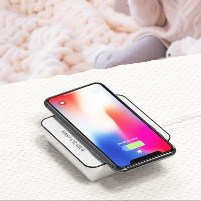 China 2018 New arrival portable fast wireless charger with Sensor Control LED Night Light for iphone 7/8/X/XS max xr for samsu for sale