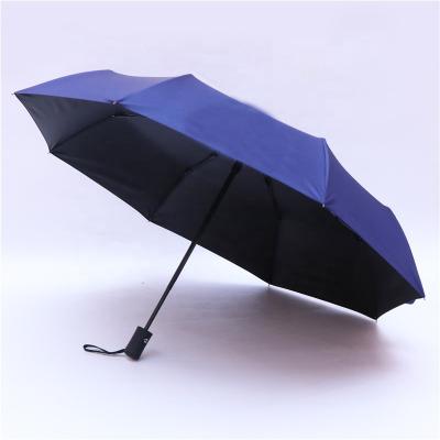 China End RST 3 Fold Logo Printing Full Automatic Open And Automatic Umbrella For Advertising Promotional Low MOQ Custom Logo Sun And Rain Foldable Umbrella for sale