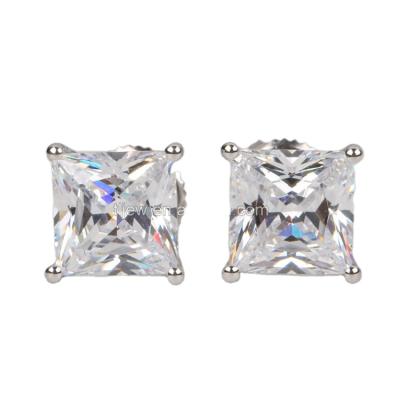 China Hiphop Hip Hop Customized Birthday Earrings Jewelry Shape Moissanite Diamond Earrings For Men for sale