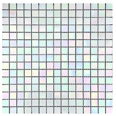 China CLASSIC pure crystal mosaic bathroom pool wall panel color mosaic glass mosaic tile for sale