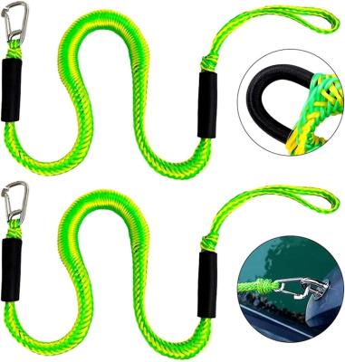 China PWC Easy Bungee Line Dock with Foam Float and 316 Stainless Steel Clip, Stretchable Mooring Rope for Rubber Dinghies, Kayaks Boats for sale