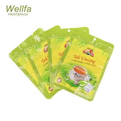 China Barrier Foil Tea Bag Bag Heat Sealable Packaging 3 Side Seal Sachet for sale