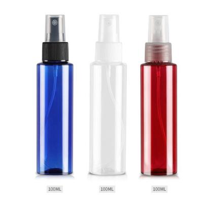 China Personal Care 100ml PET Plastic Spray Bottle With Round And Flat Shoulder for sale