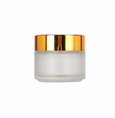 China Empty Water Makeup Square Container 50g Glass Jar 50ml Cream Cream Jar for sale