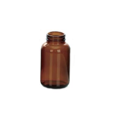 China Personal Care 60ml 75ml 100ml 120ml 150ml Brown Pharmacy Medicine Wide Mouth Glass Bottle for sale