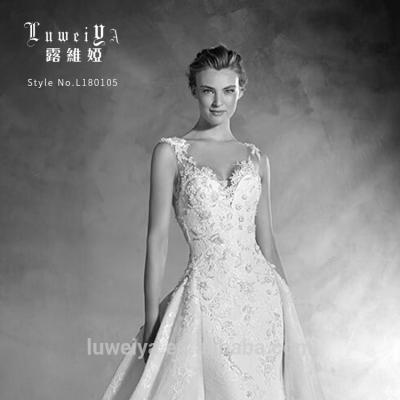 China LUWEIYA Mermaid Wedding Dresses Sexy Design Beautiful Lace Modern Classical Sexy Anti-Static Mermaid Dress New for sale