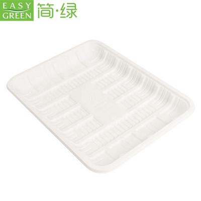 China Eco Friendly Biodegradable Eco Friendly Cornstarch Meat Compostable Tray for sale