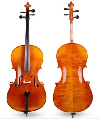 China Pure Handmade Spruce Wood Adult Cello Spruce Cello For Beginners Grade Testers for sale