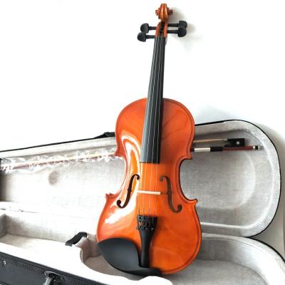 China Professional High Quality Normal Handmade Adult Violin Solid Wood Spruce Wood 4/4 with Piano Case for sale