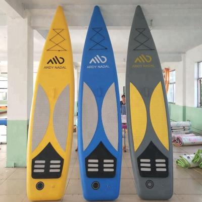 China Durable PVC tarpauline+drop stitch+anti slip eva mat maker paddle board inflatable supping for sale