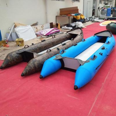 China 0.9mm PVC Kayak PVC Inflatable Kayak Canoe With Transom for sale