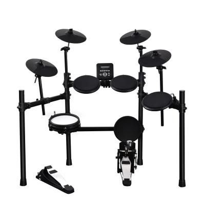 China Popular Wholesale Professional Adult Reverb Type 0-5 YIMO YMR-54 Digital Drum Set Electronic Drum 5 Drums 4 Cymbals for sale