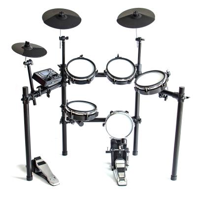 China High Quality 0-5 Digital Reverb Type Drum Set Double Percussion Drums Electronic Kit Pedal Electric Musical Instruments for sale