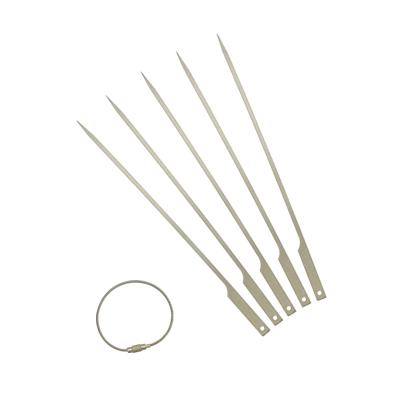 China TPJ-08 Pure Titanium Portable Outdoor Camping Skewer BBQ Grill Stick Sets (5pcs) for sale