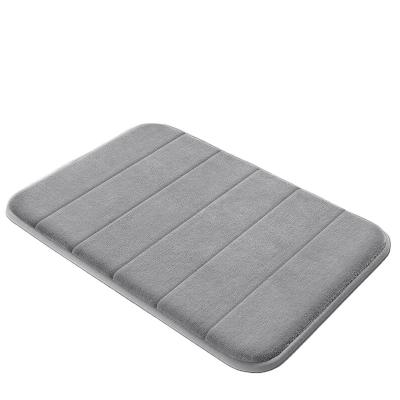 China Stocked Best sale Easier to Dry for Bathroom Floor Rugs Memory Foam Bath Mat Rug for sale