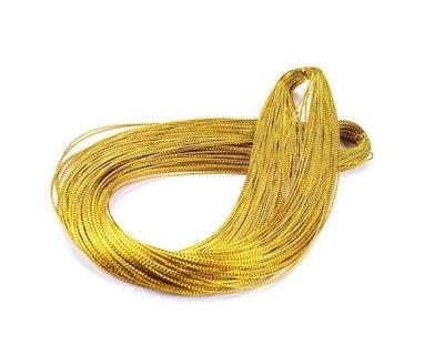 China Rope for Hair Braiding Hot Sales 1mm  Christmas String Metallic Cord Tinsel String Craft Making Cord Gold String for sale