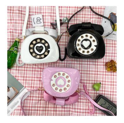 China Digital simulation of new creative sweet funny personality daily life custom girl can answer the phone cross - body bag handbag for girls for sale