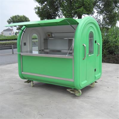 China Customizable vegetable processing factory snack car with four wheels mobile food kiosk food trailer fast food truck for sale