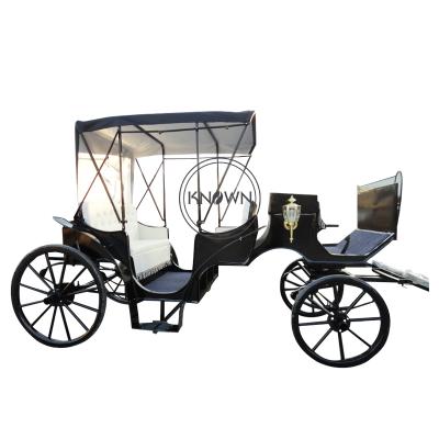 China Royal towed guided electric carriage 4 wheels luxury wedding carriage and touring horse carriage horses for sale for sale