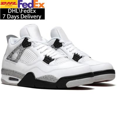 China Durable With Box 4s Retro Navy Sports Midnight Sneakers Womens Running Shoes Cool Walking Boots Mens 4s Basketball Shoes for sale