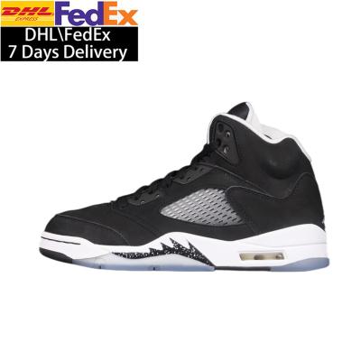 China Durable With Box 5s Retro Oreo Basketball Shoes Men's Walking Boots Fashion Running Shoes Women Men Sports Sneakers for sale