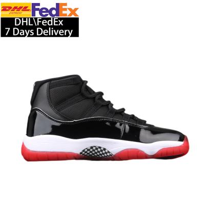 China Durable With Box 11s Bred High Quality Cool Womens Sports Sneakers Walking Boots Men's 11s Basketball Shoes for sale