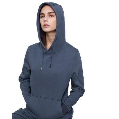 China Custom Autumn Fitness Pullover Kangaroo Pocket Women Hoodie Sweatshirt Long Sleeve Anti-wrinkle Spring Sweatshirts for sale