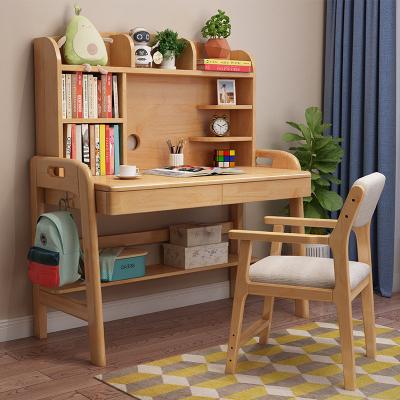 China Adjustable Modern Minimalist Home Children's Study (Height) Solid Wood Desk Elevator for sale