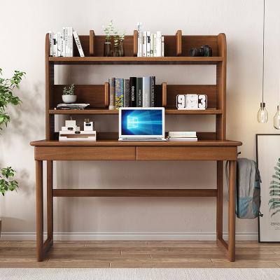 China Combination Student Office Modern Home Shelf Extendable Solid Wood Simple Management Computer Desk for sale