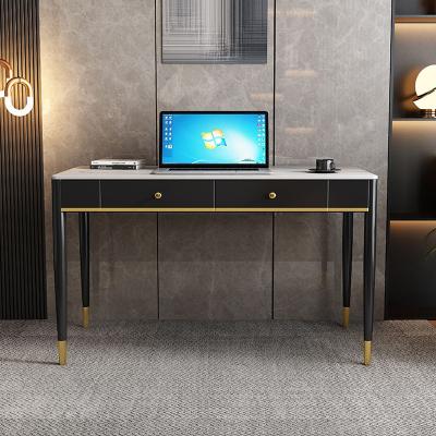 China Modern Extendable Italian Solid Wood Slate Office Computer Desk for sale