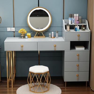 China Modern Minimalist Dressing Table Built-in Light Luxury Storage Bedroom Furniture Storage Cabinet Master Bedroom Small for sale