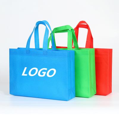 China Custom Logo Handled Printed Reusable Non Woven Tote Shopping Bag for sale