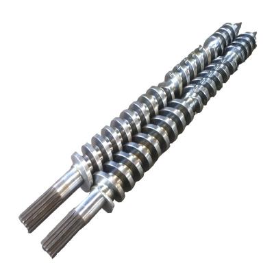 China Plastic Conical Twin Screw Barrel Extruder Wear And Corrosion Resistance Bimetal Screw Barrel for sale