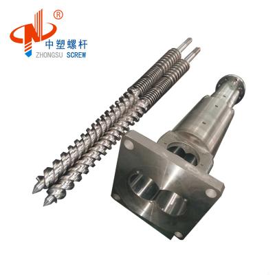 China Wear And Corrosion Resistance Cincinnati Milacron CM65 Tapered Twin Screw Barrel for sale