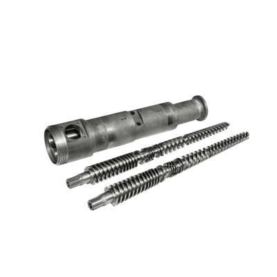 China Wear And Corrosion Resistance 65/132 Tapered Twin Screw Barrel For PVC Pipe Extruder for sale