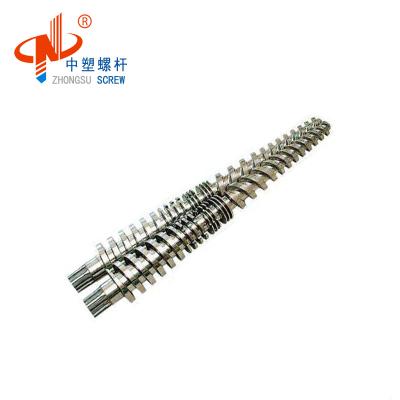 China Wear And Corrosion Resistance Dubai PVC Wholesale Plastic Granule Bimetallic Conical Twin Screw Barrel For Extrusion Making Machine for sale