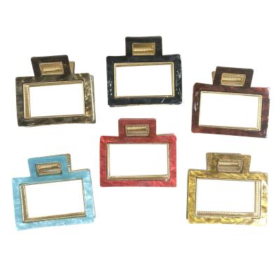 China Hair Clip New Design Rectangular Hair Claw Clips Accessories For Women for sale